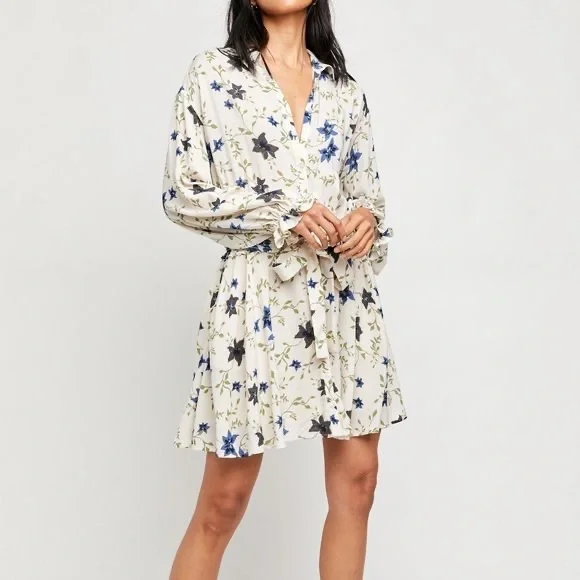 gold silk mini dress Annette Linen Mini Dress / Gold | MESHKI